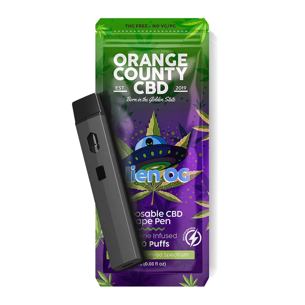 600mg 700 PUFF Broad Spectrum CBD Vape Pen - Alien OG