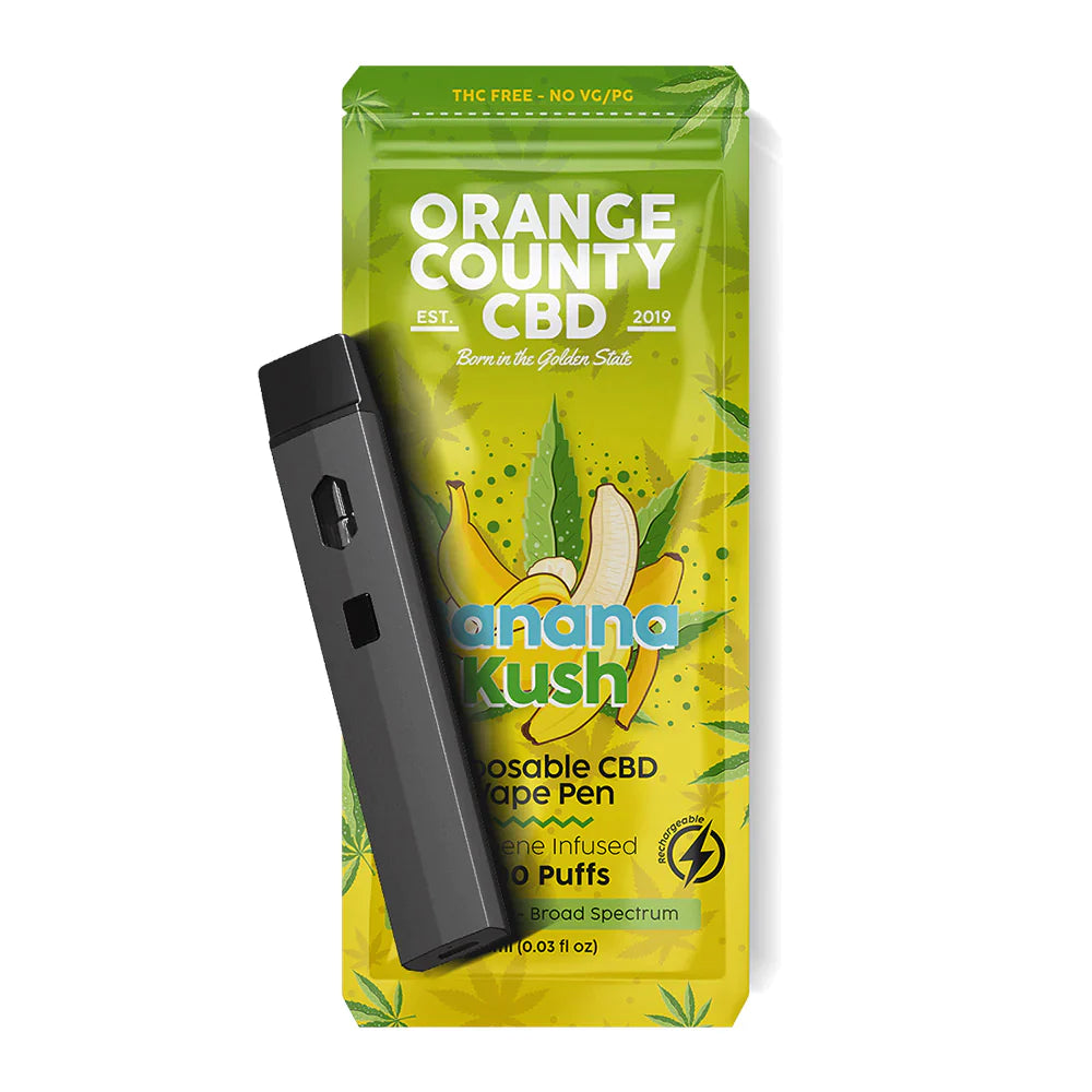 600mg 700 PUFF Broad Spectrum CBD Vape Pen - BANANA KUSH