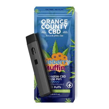 600mg 700 PUFF Broad Spectrum CBD Vape Pen - BLUEBERRY MUFFIN