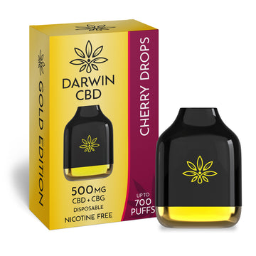 500mg Darwin CBD Disposable Vape - Cherry Drops