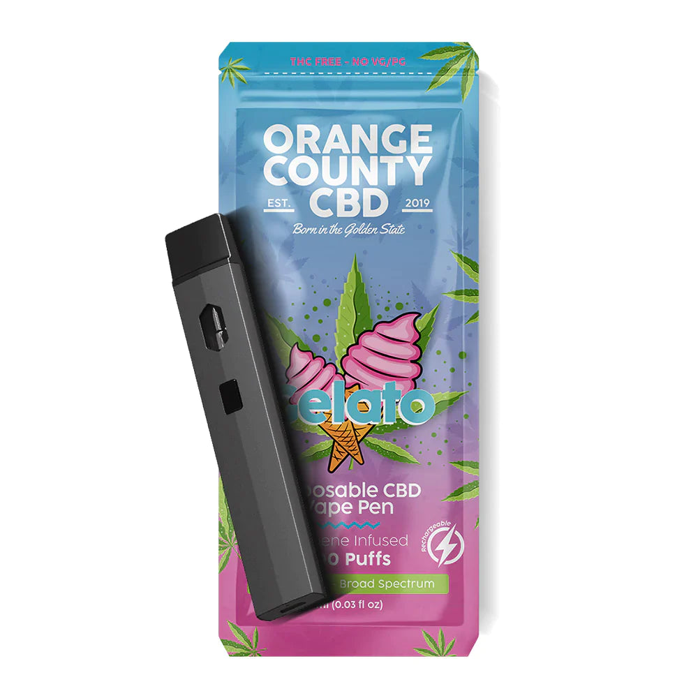 600mg 700 PUFF Broad Spectrum CBD Vape Pen - GELATO