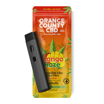 600mg 700 PUFF Broad Spectrum CBD Vape Pen - MANGO HAZE