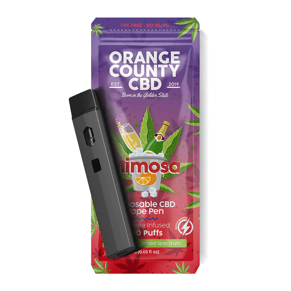 600mg 700 PUFF Broad Spectrum CBD Vape Pen - MIMOSA