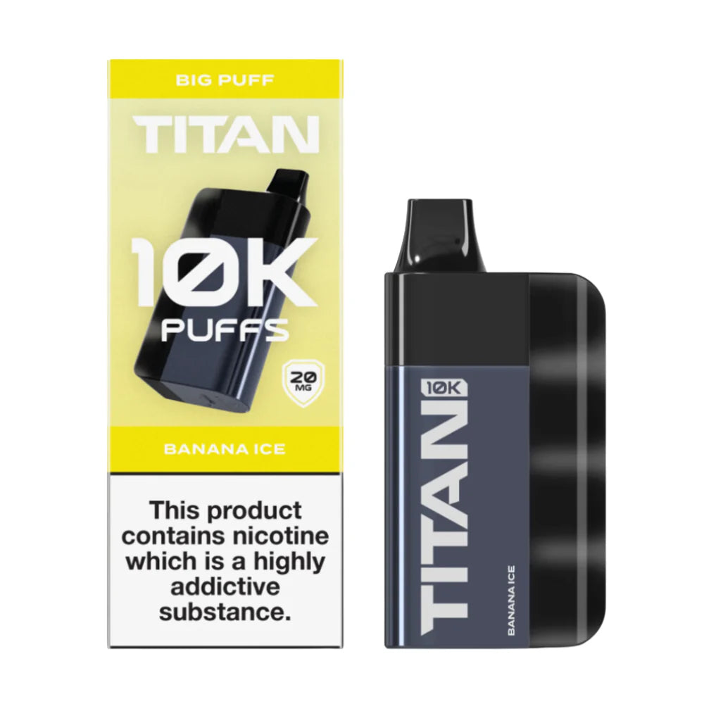 Banana Ice - Titan 10k Puffs Rechargeable Disposable Vape 5s Pack