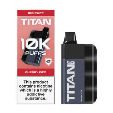 Cherry Fizz - Titan 10k Puffs Rechargeable Disposable Vape 5s Pack