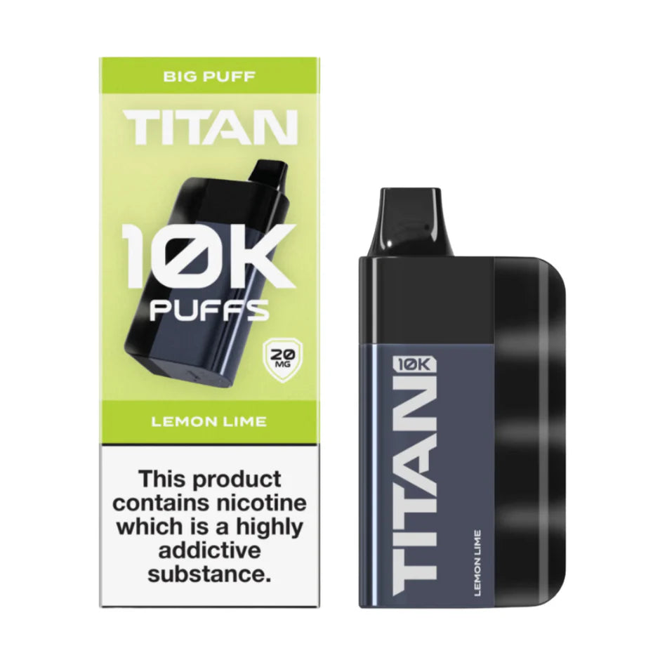 Lemon Lime - Titan 10k Puffs Rechargeable Disposable Vape 5s Pack