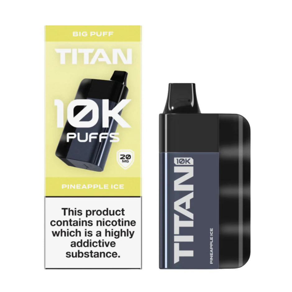 Pineapple Ice - Titan 10k Puffs Rechargeable Disposable Vape 5s Pack