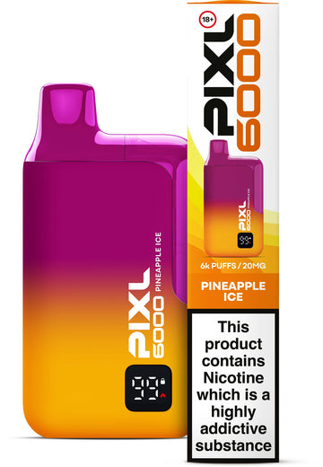 Pineapple Ice - Pixl 6000 Rechargeable Disposable Vape 5s Pack