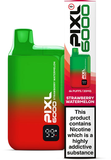 Strawberry Watermelon - Pixl 6000 Rechargeable Disposable Vape 5s Pack